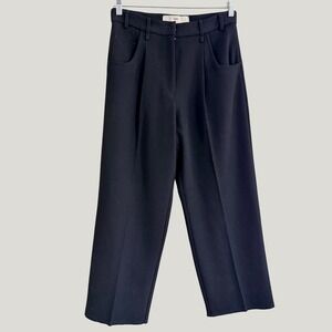 Song for the Mute 21.2 Beast Black Wool Pleated Trousers Size 40 Women's US 8